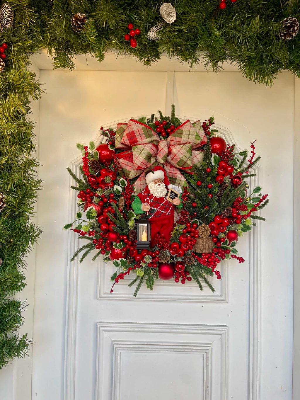 Guirlanda De Natal Noel Professor 50cm C/ Led