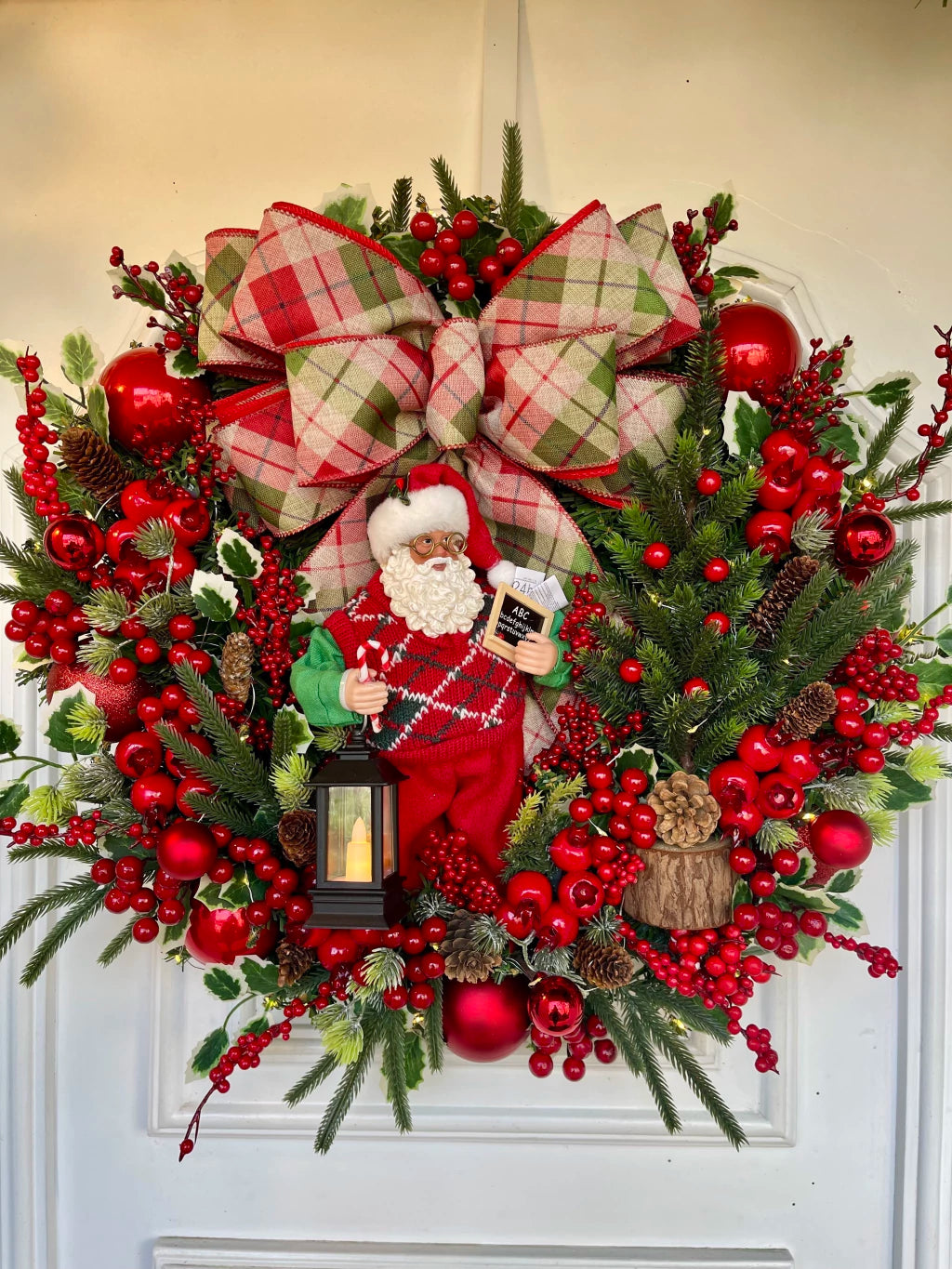 Guirlanda De Natal Noel Professor 50cm C/ Led