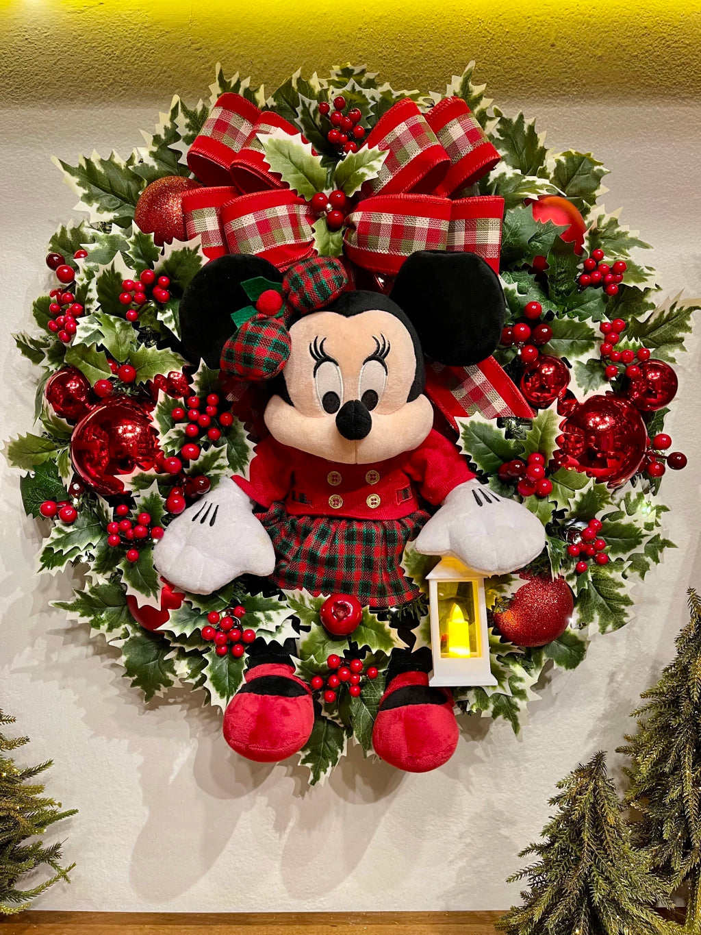 Guirlanda De Natal Minnie 65cm C/Led