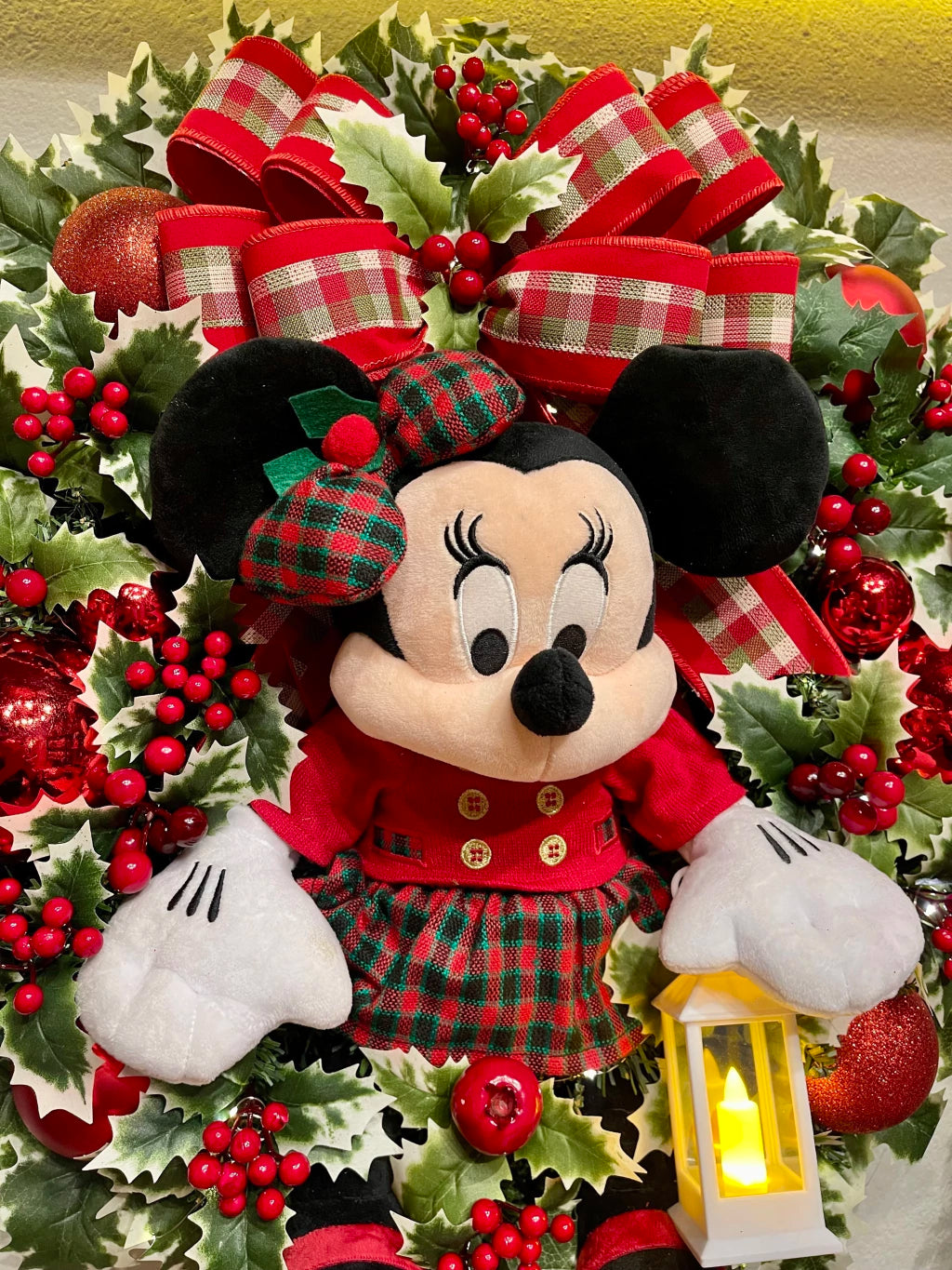 Guirlanda De Natal Minnie 65cm C/Led
