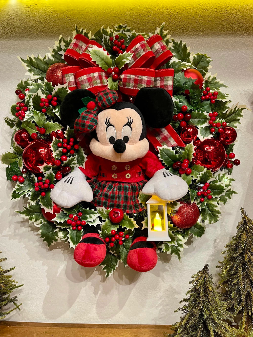 Guirlanda De Natal Minnie 65cm C/Led