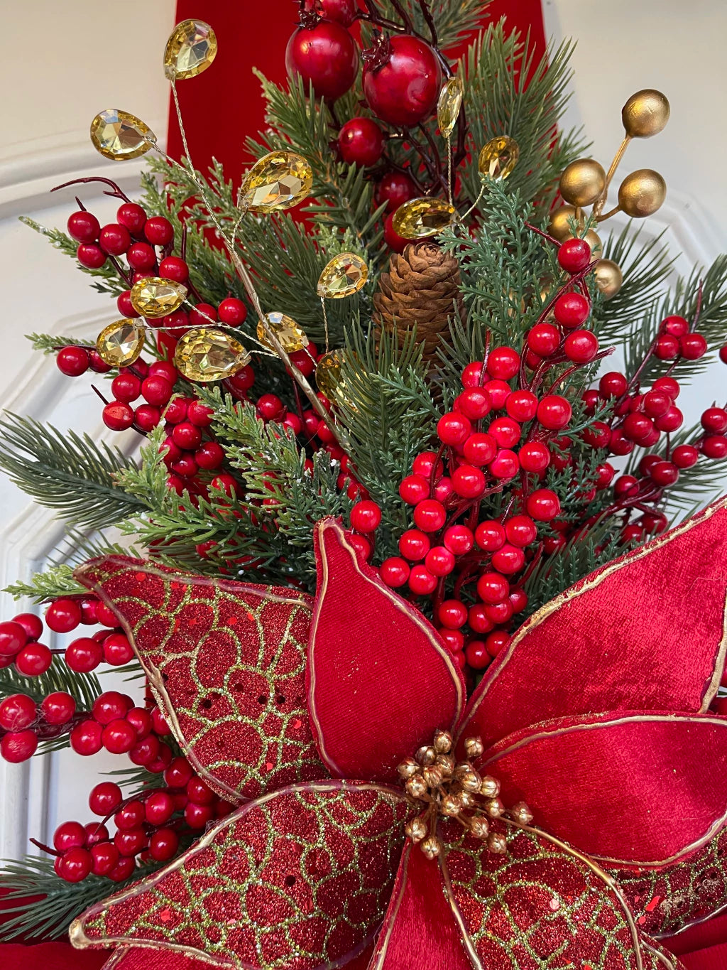 Escapulário De Natal veludo 2,10x 40cm