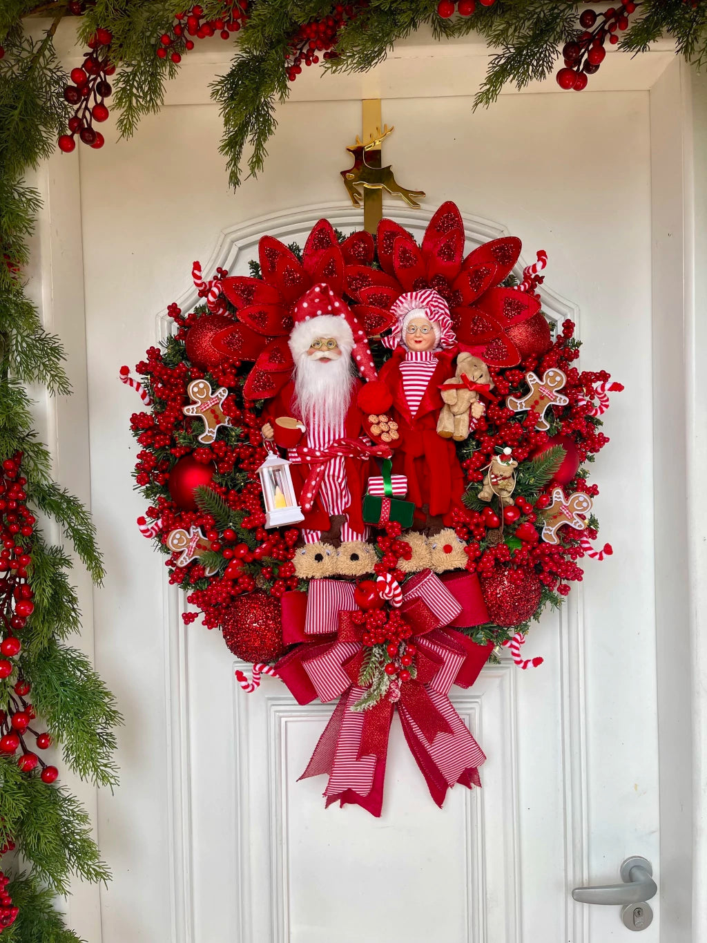 Guirlanda De Natal Casal C/ Led 65cm