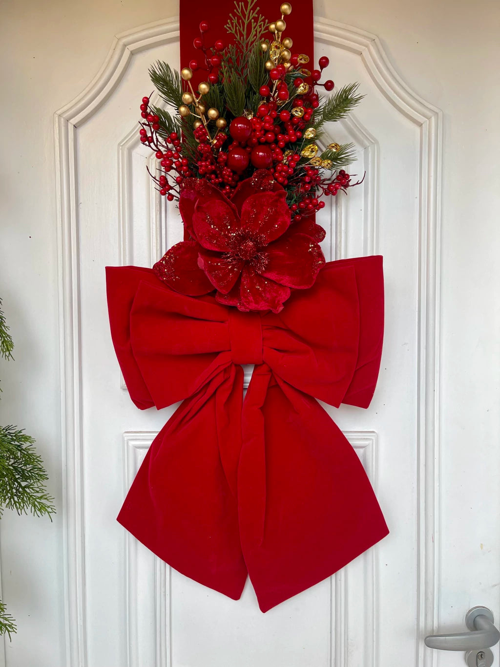 Escapulário De Natal Veludo 2,10x 40cm Magnólia