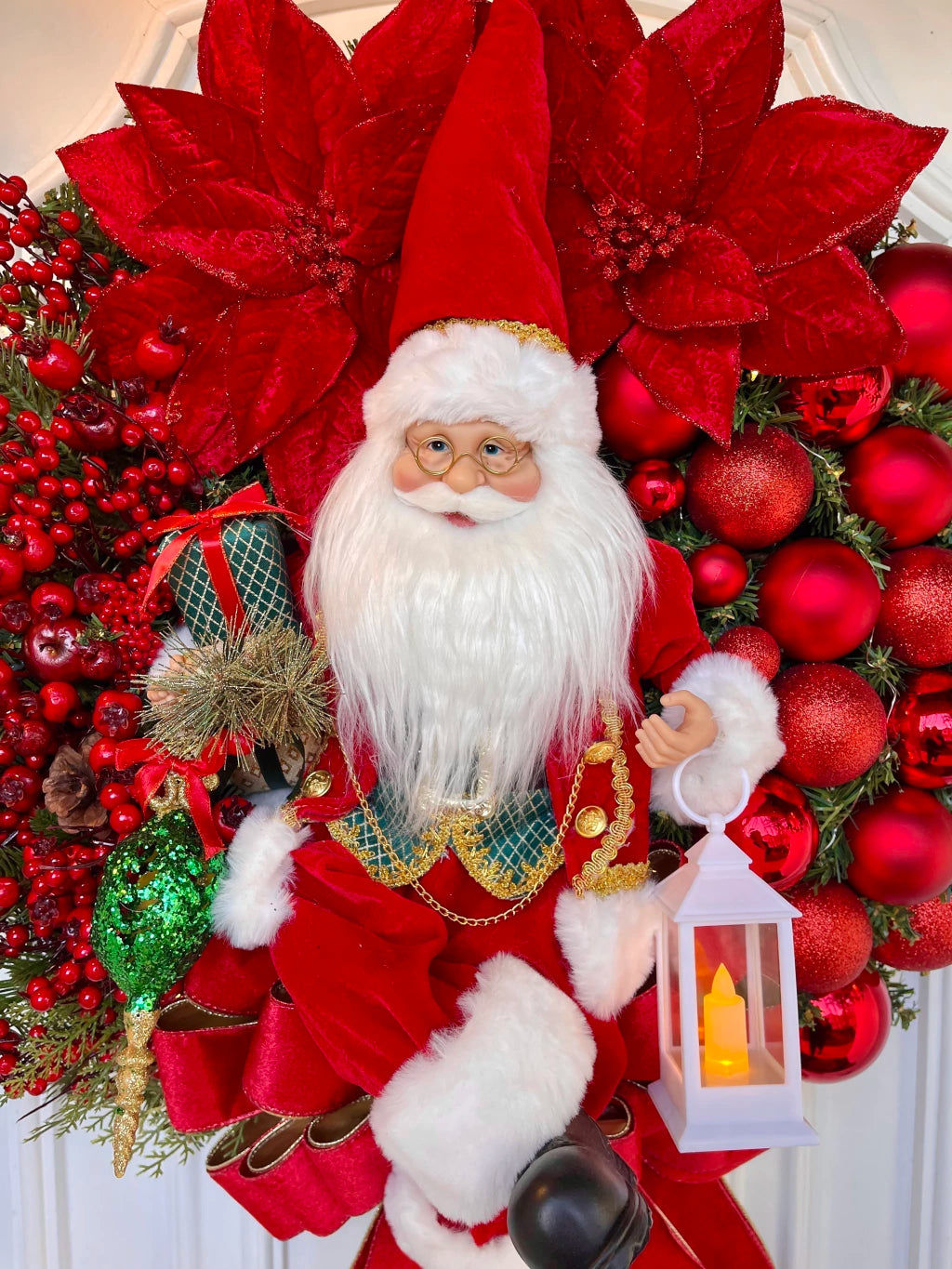 Guirlanda De Natal Noel Luxury 65cm C/ Led