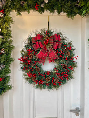 Guirlanda de Natal 60cm Farmhouse c/ led