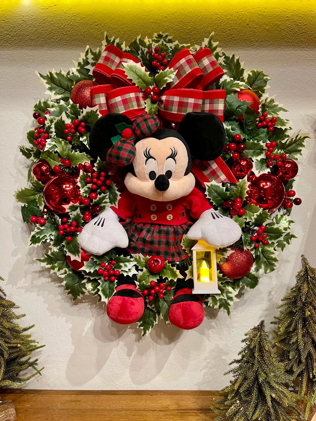 Guirlanda De Natal Minnie 65cm C/Led