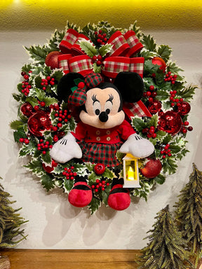 Guirlanda De Natal Minnie 65cm C/Led