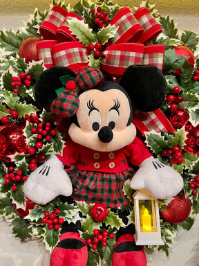 Guirlanda De Natal Minnie 65cm C/Led