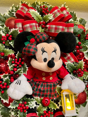 Guirlanda De Natal Minnie 65cm C/Led