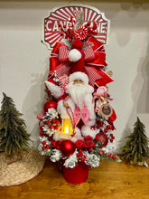 Árvore De Natal Decorada 70cm C/ Led Candy Cane