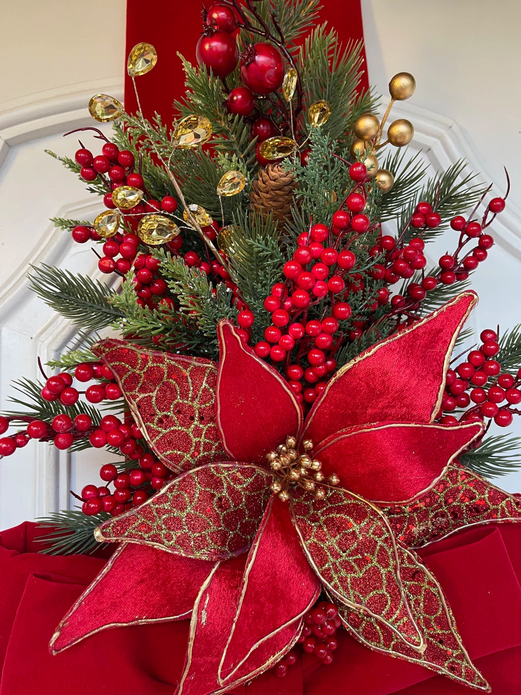 Escapulário De Natal veludo 2,10x 40cm