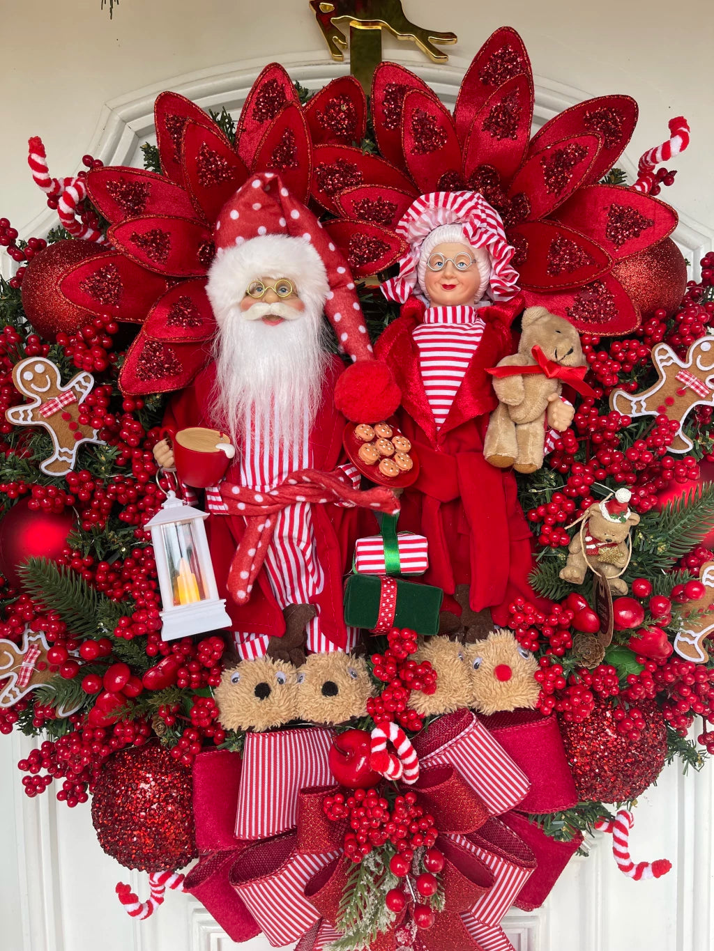 Guirlanda De Natal Casal C/ Led 65cm