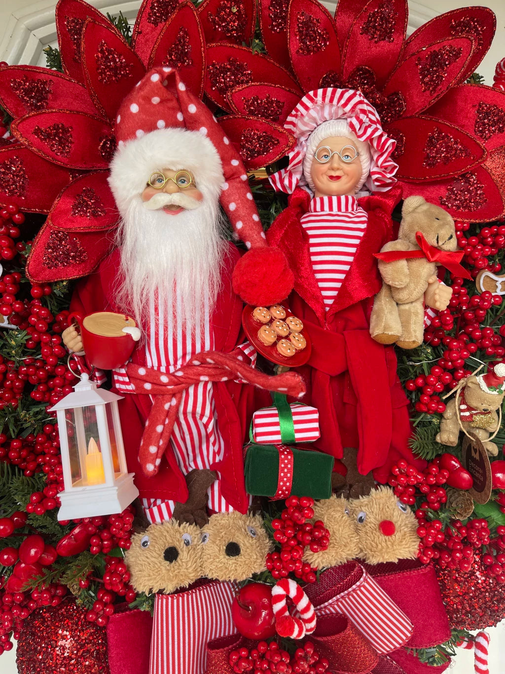 Guirlanda De Natal Casal C/ Led 65cm