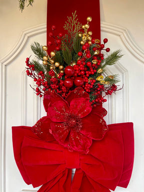 Escapulário De Natal Veludo 2,10x 40cm Magnólia