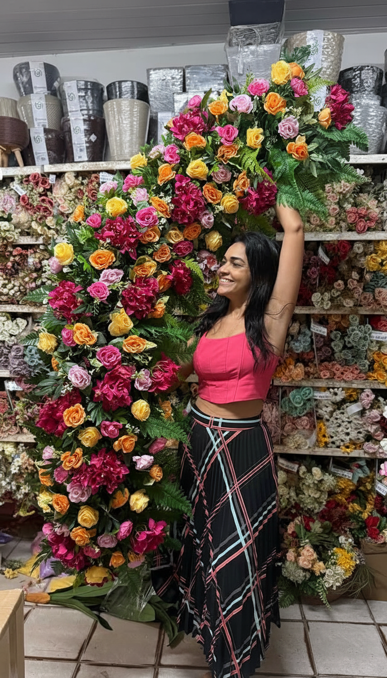 Macarrão Floral 1,50m