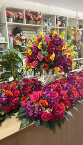 [KIT FLORAL] - Arranjo Bola 35 cm + Macarrão 1m